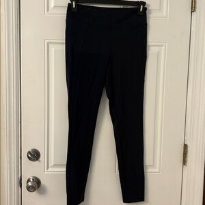 Athleta Skinny Ankle Leggings with zipper sz medium